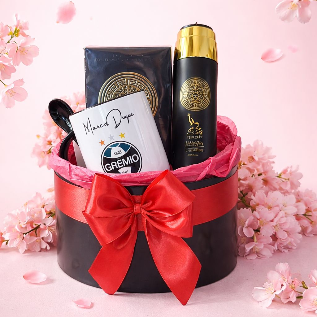 BOX - PERFUME + CANECA PERSONALIZADA (CONSULTAR VALOR)
