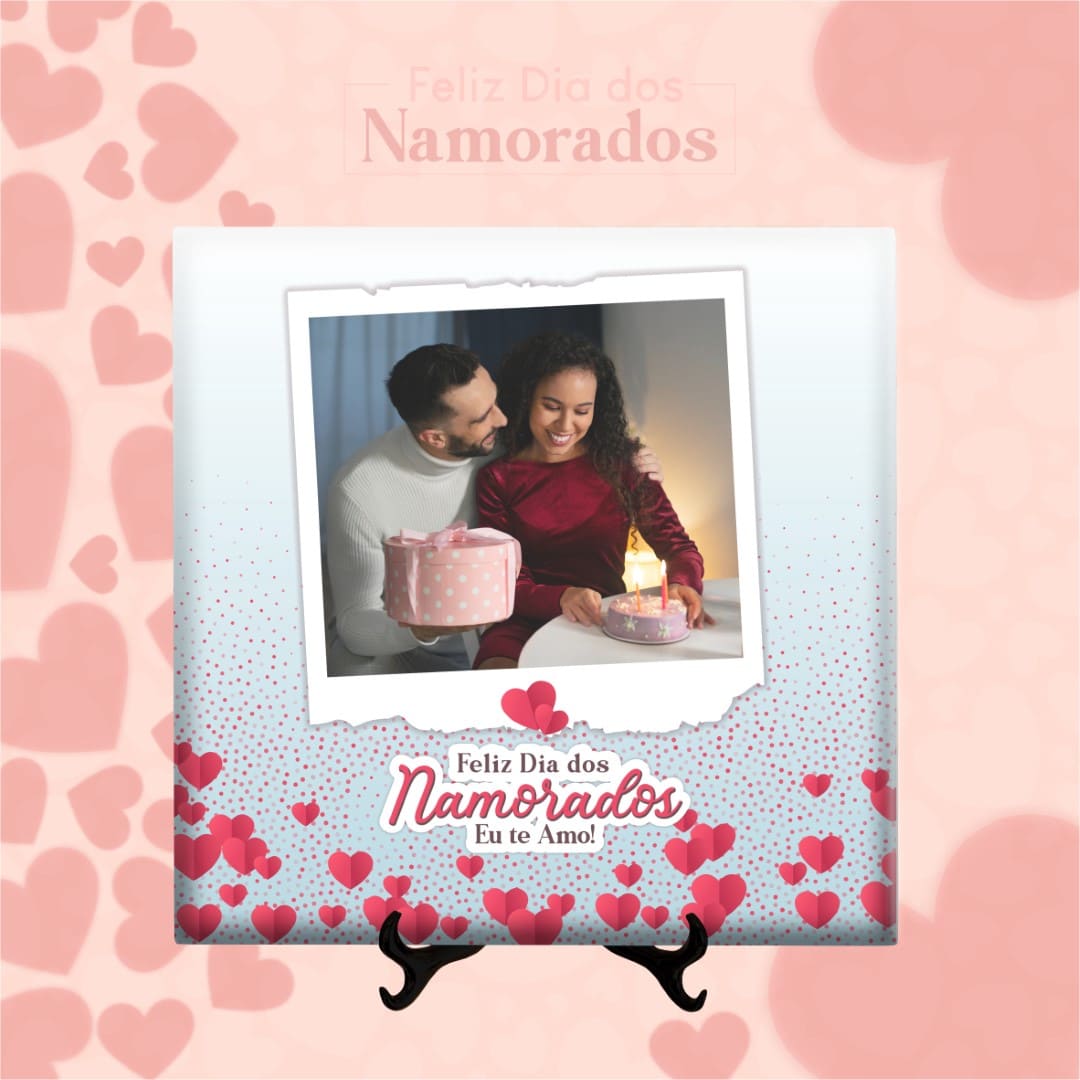 Azulejo Polaroid Feliz Dia dos Namorados