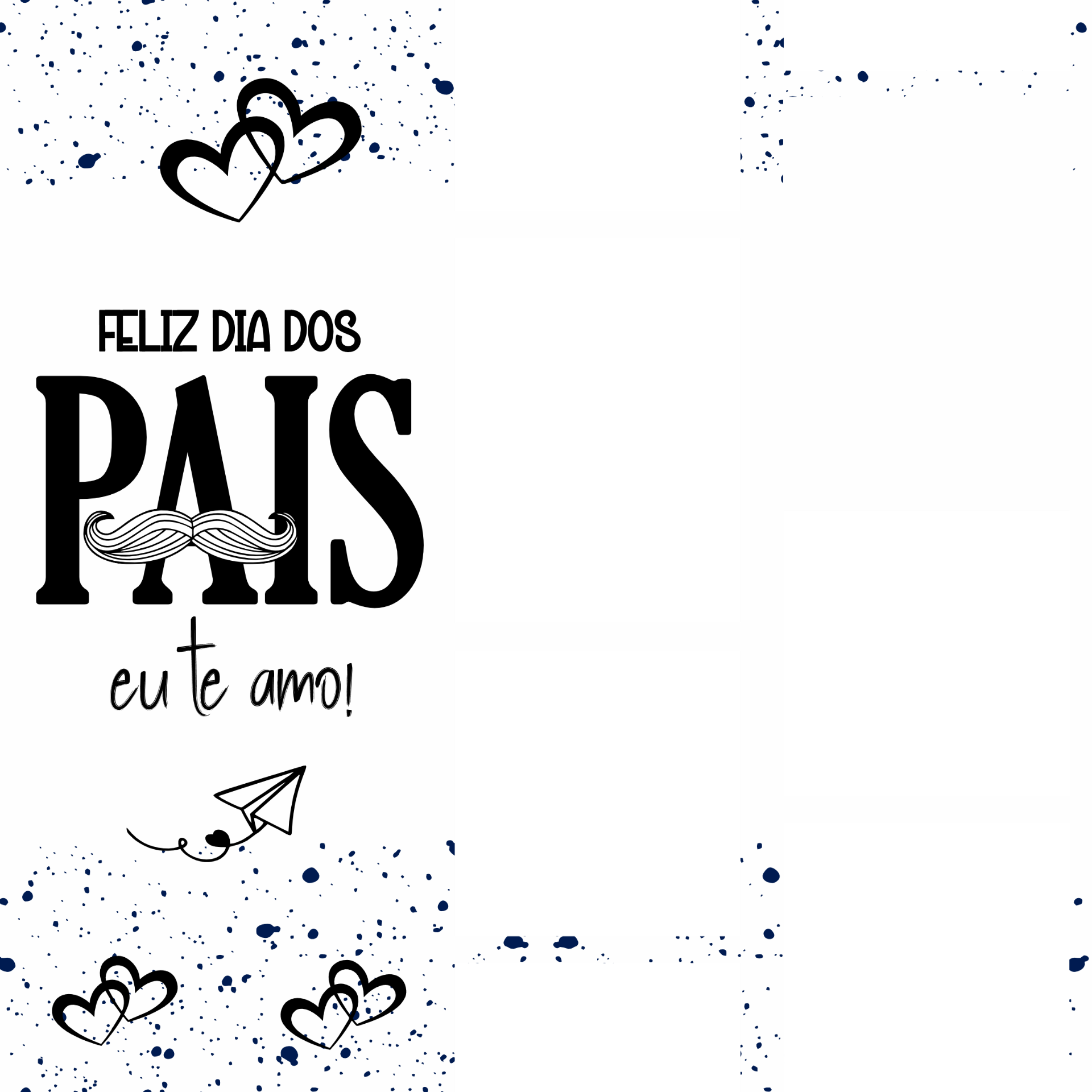 Azulejo Feliz Dia dos Pais - Eu Te Amo